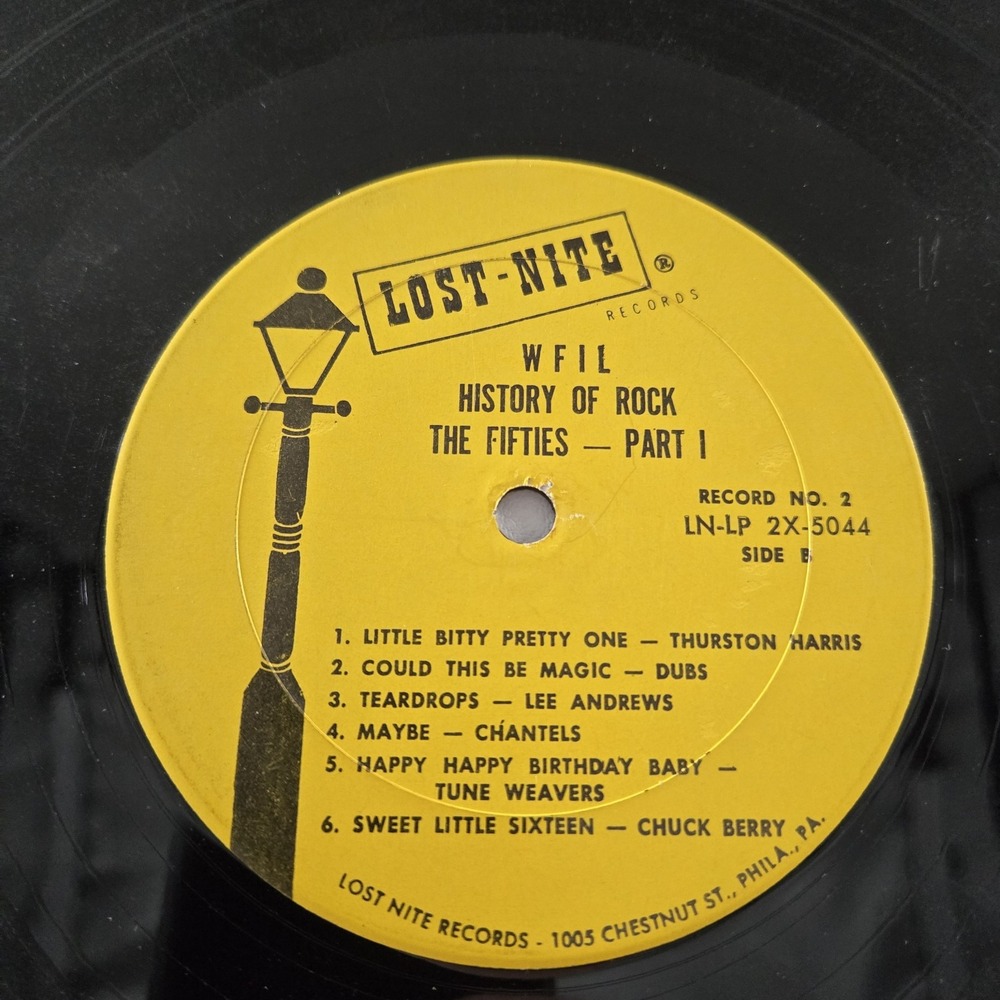 WFIL '56 History of Rock The Fifties Part 1 Vinyl LP Record Gatefold VG Tested - Picture 12 of 16